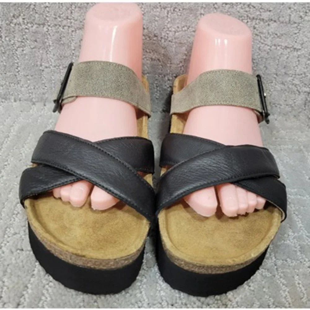 NAOT Juliette Women's Size EU 39 Beige/Beige Leather Strappy Sandals - Picture 3 of 12